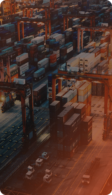 Porto de exportação com contêineres. Compromisso com escala global e empresas que pensam grande